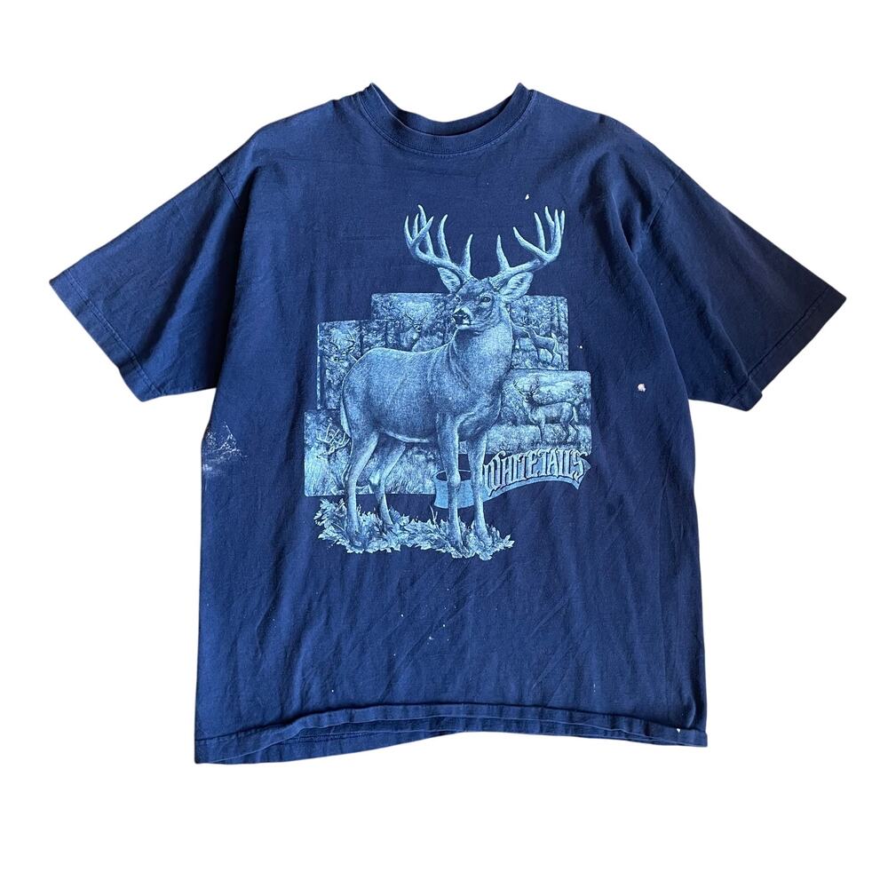 Vtg 90's Nature Whitetail Tee Medium